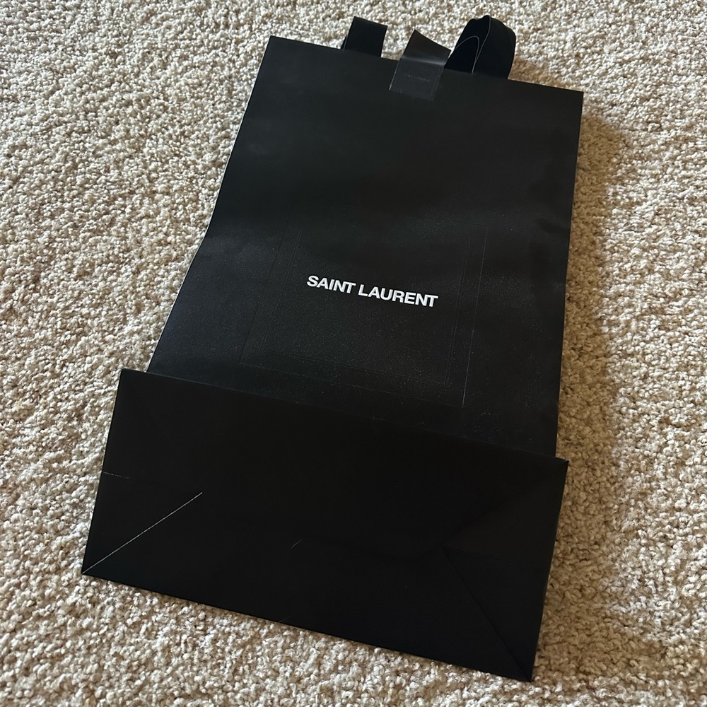 Large YSL black paper bag gift bag